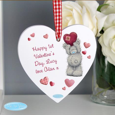Personalised Me to You Bear Heart Wooden Decoration Extra Image 3